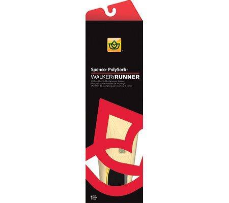 Spenco 38-389 WIDE: Polysorb Arch Walker/Runner/Trainer/Sport Replacement Insole (Yellow/Red, 4)