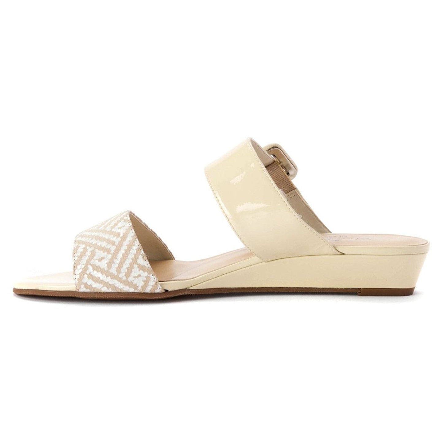 Rose Petals Women's Jada Wheat Patent/Wheat Chevon Web Sandal