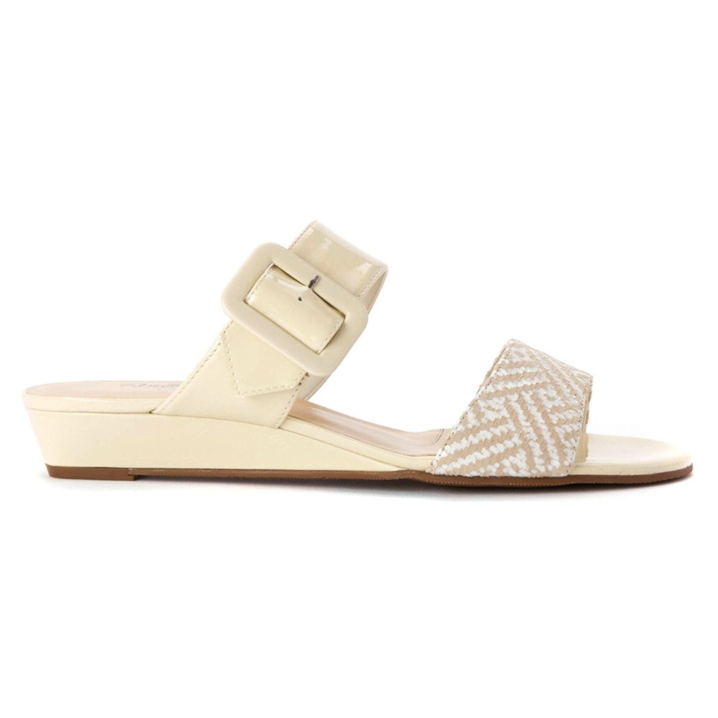 Rose Petals Women's Jada Wheat Patent/Wheat Chevon Web Sandal