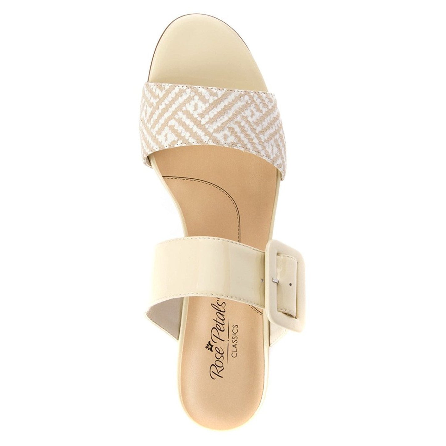 Rose Petals Women's Jada Wheat Patent/Wheat Chevon Web Sandal