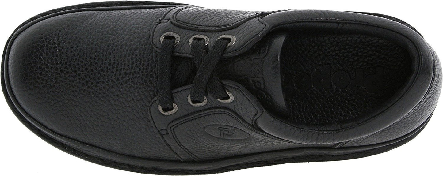 Propet Men's M4070 Village Walker Oxford,Black Grain,10 X (3E)