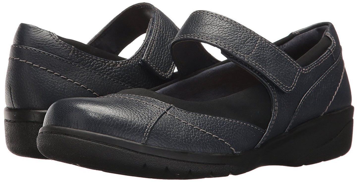 CLARKS Women's Cheyn Web Mary Jane Flat