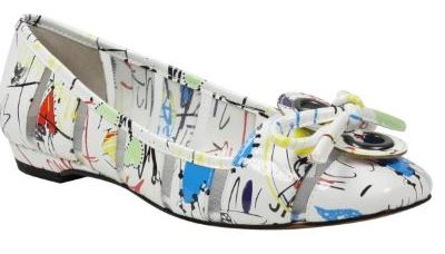 Edie Graffiti Patent White